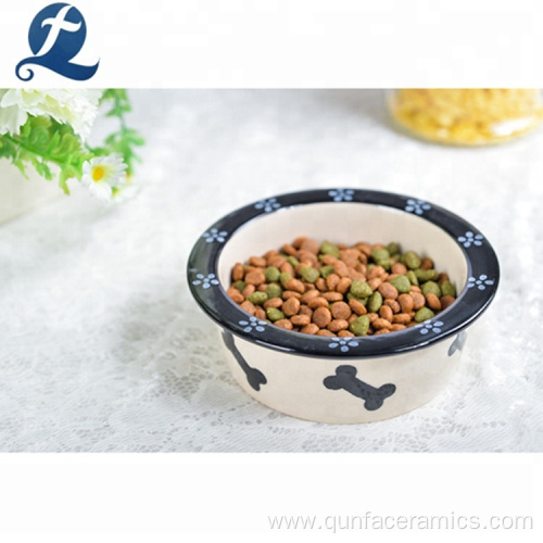 Custom Mini Round Decoration Pet Dog Bowl Feeder